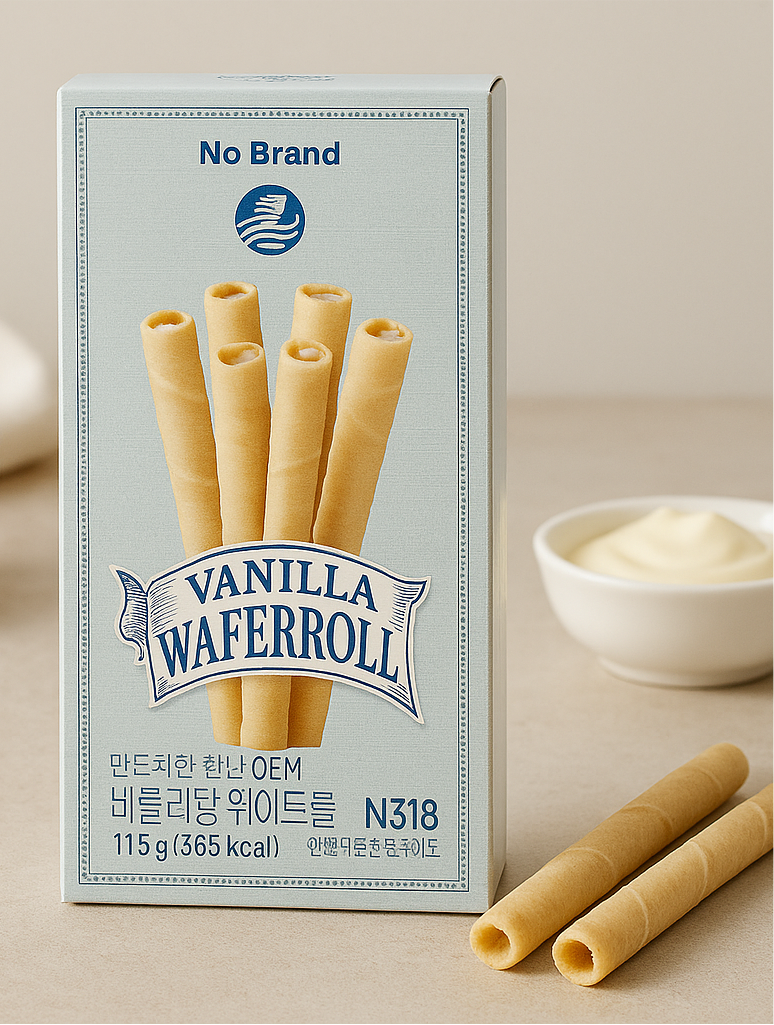 Vanilla wafer roll