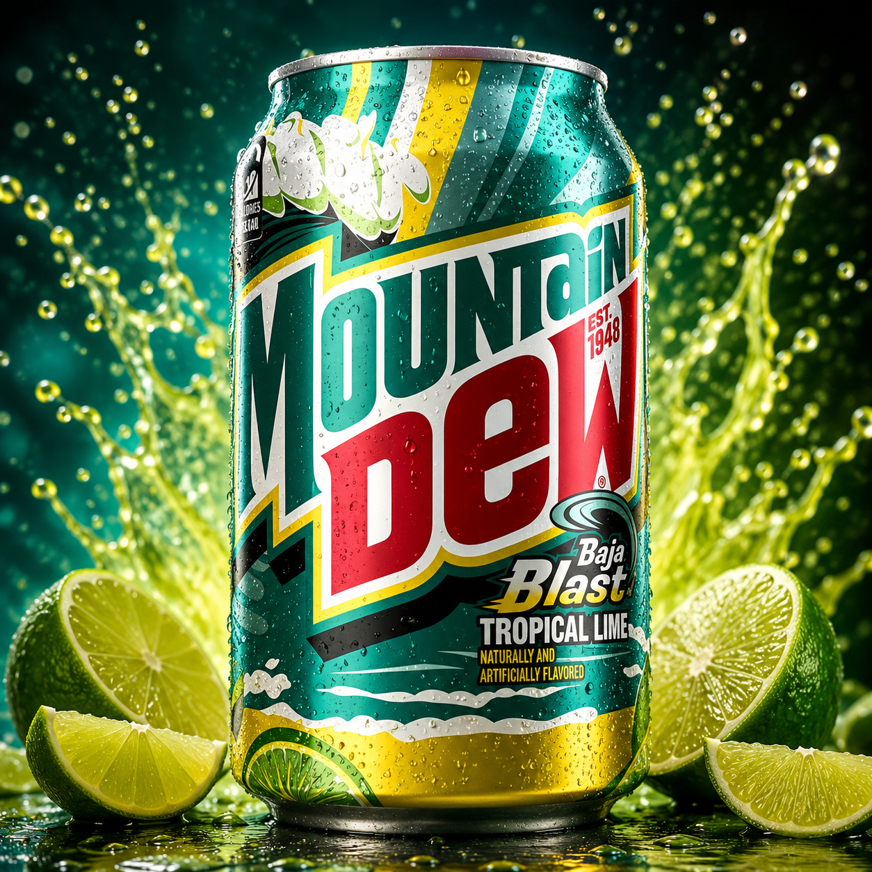 Mountain Dew Baja Blast Tropical Lime