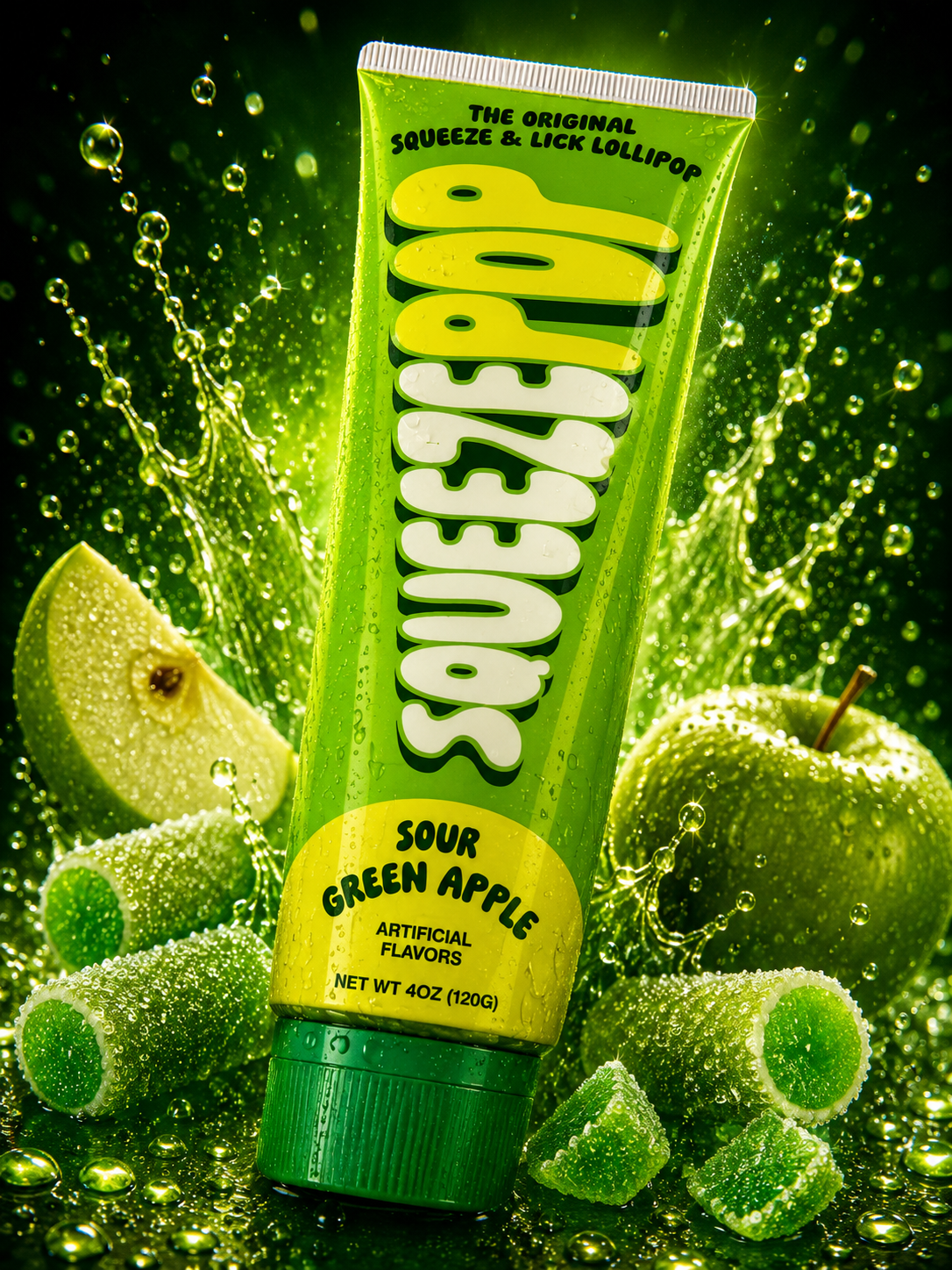 Squeeze Pop Sour Green Apple
