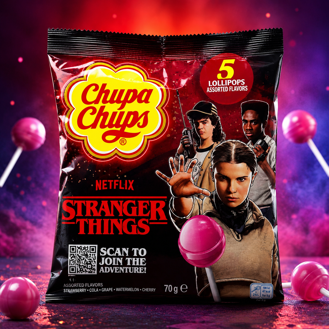 Chupa Chups Stranger Things RED