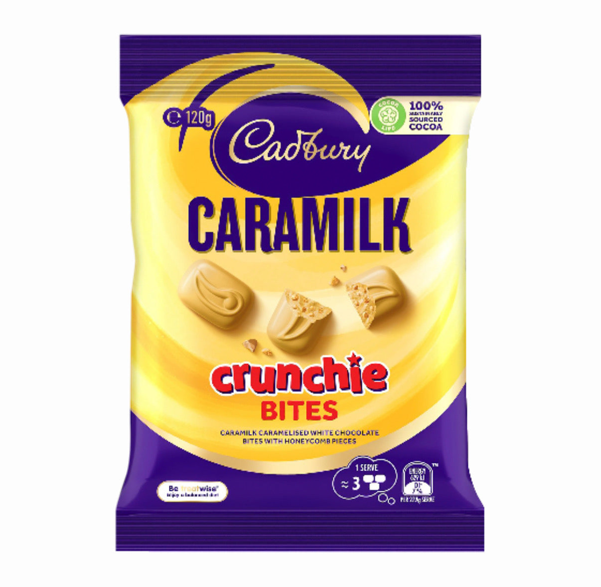 Casbury caramilk crunchie bites