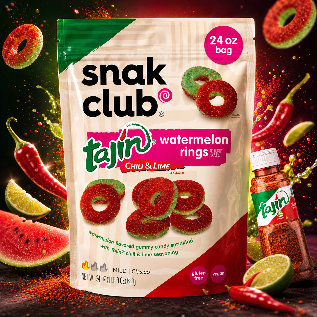 Snak Club Tajin Watermelon Rings