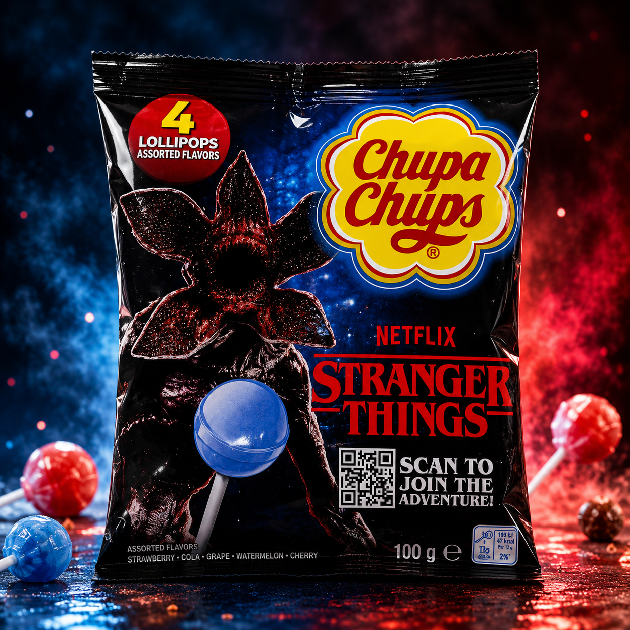 Chupa Chups Stranger Things BLUE