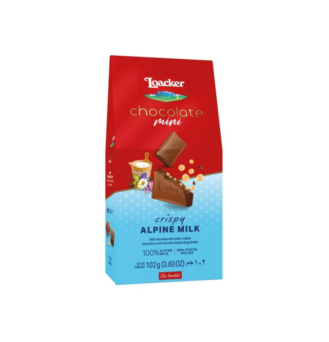 Loacker chocolate mini alpine milk