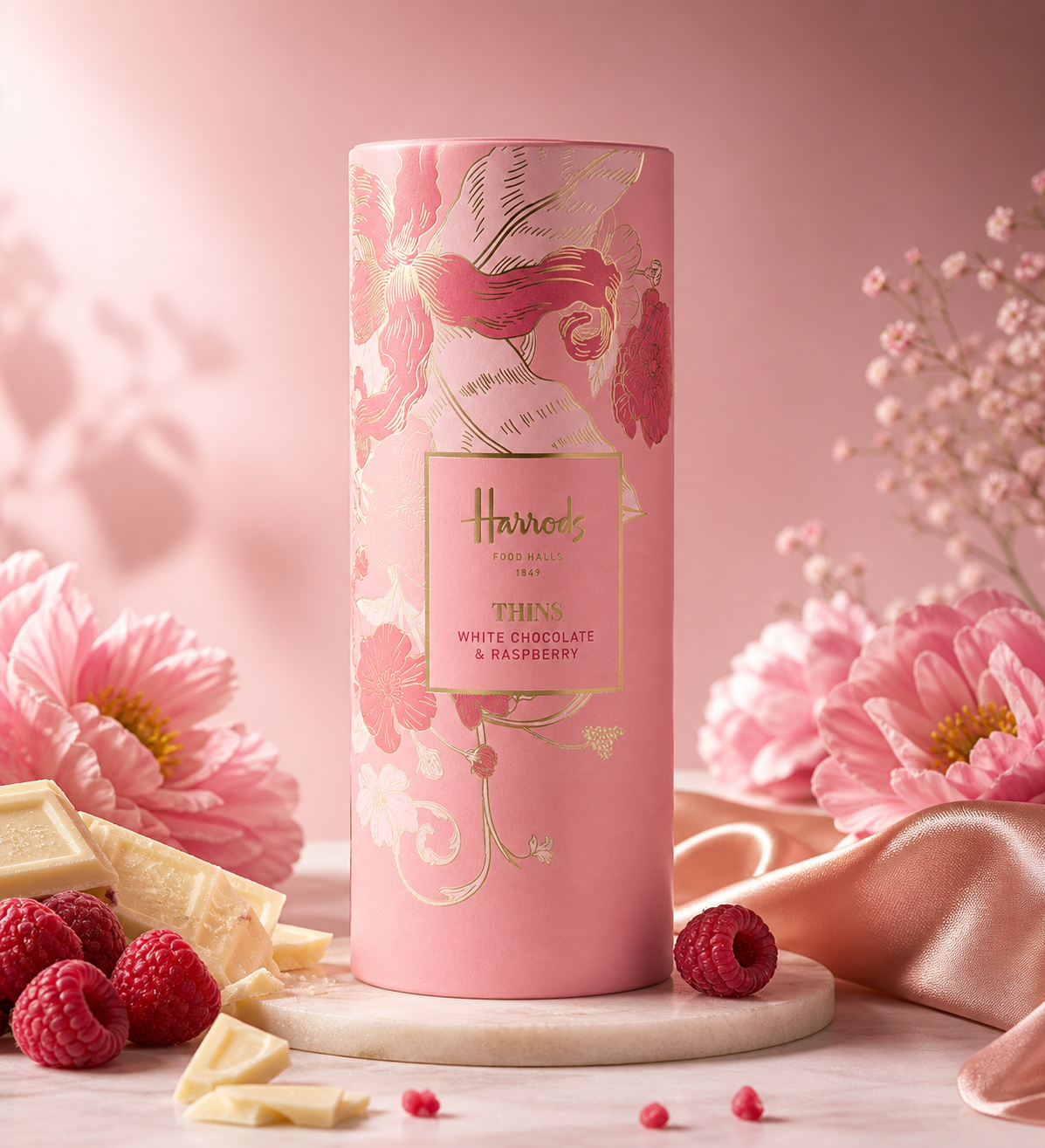 Harrods white chocolate and raspberry
