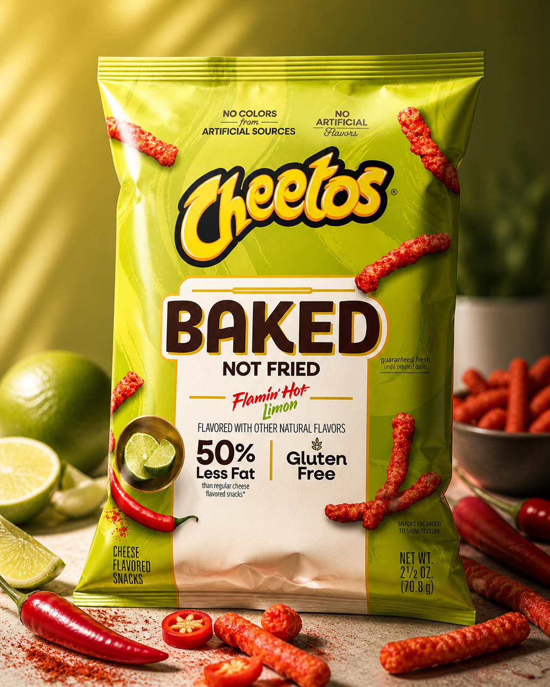 Cheetos baked lime flamin hot
