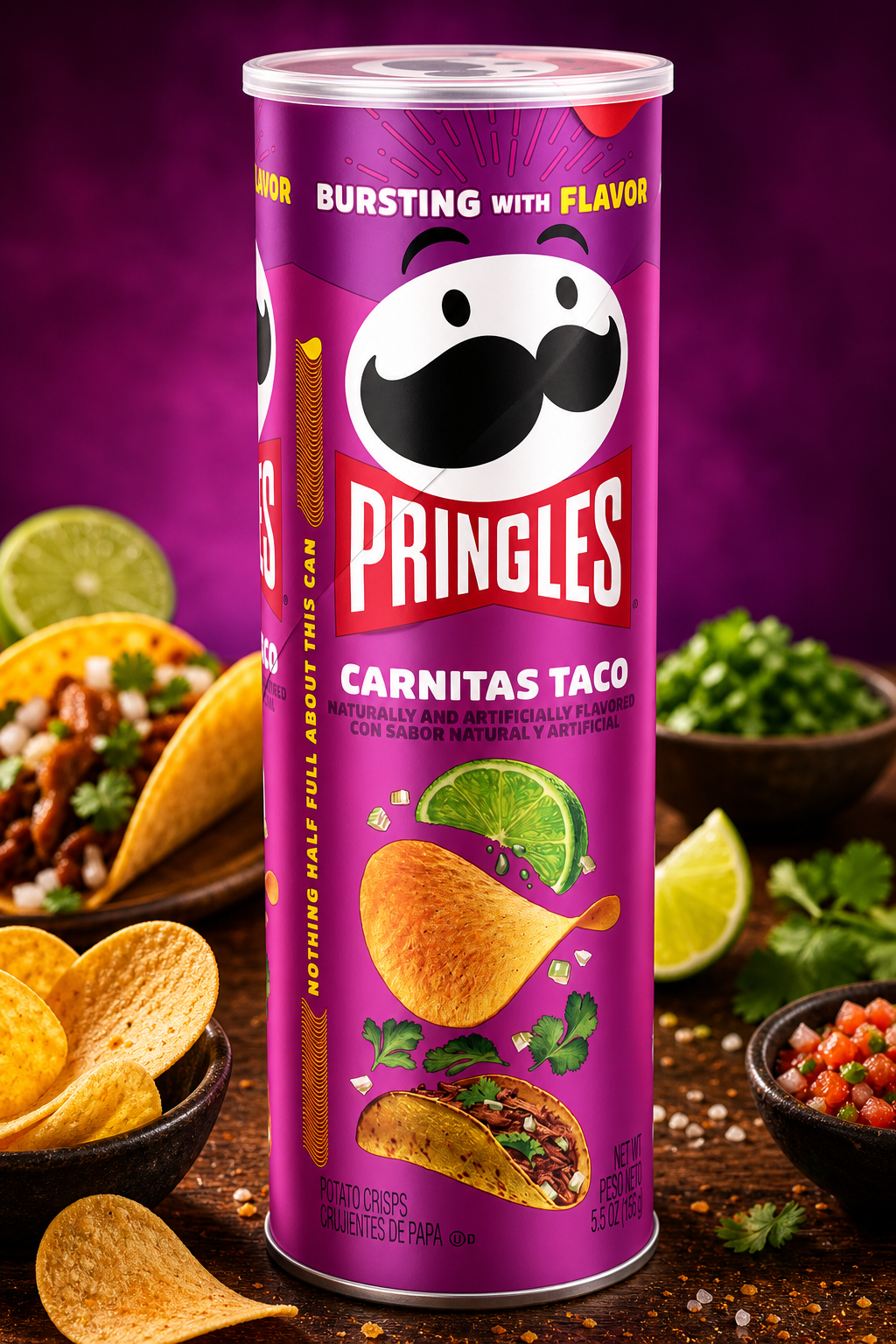 Pringles carnitas taco