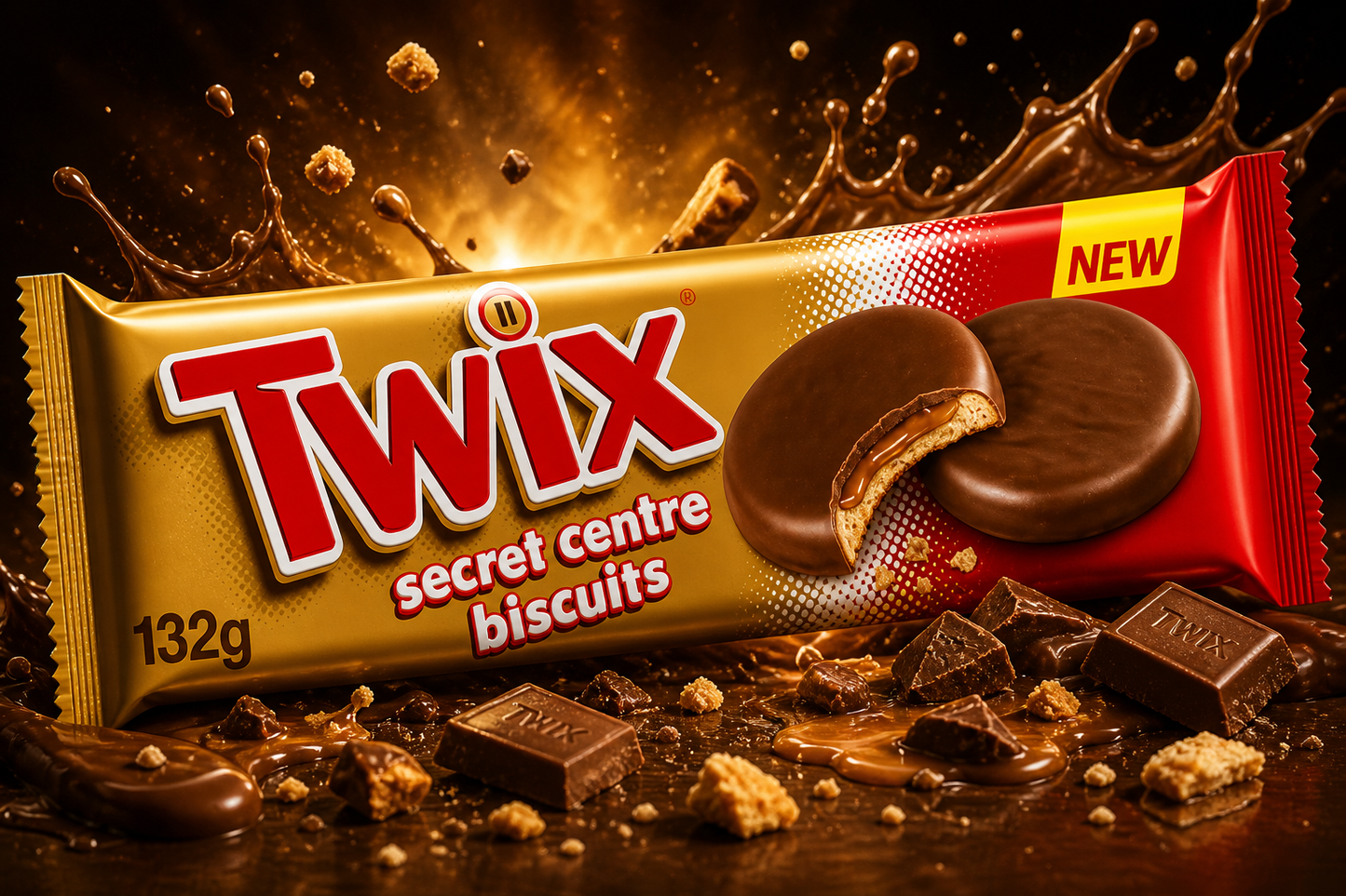 Twix Secret Centre Biscuit