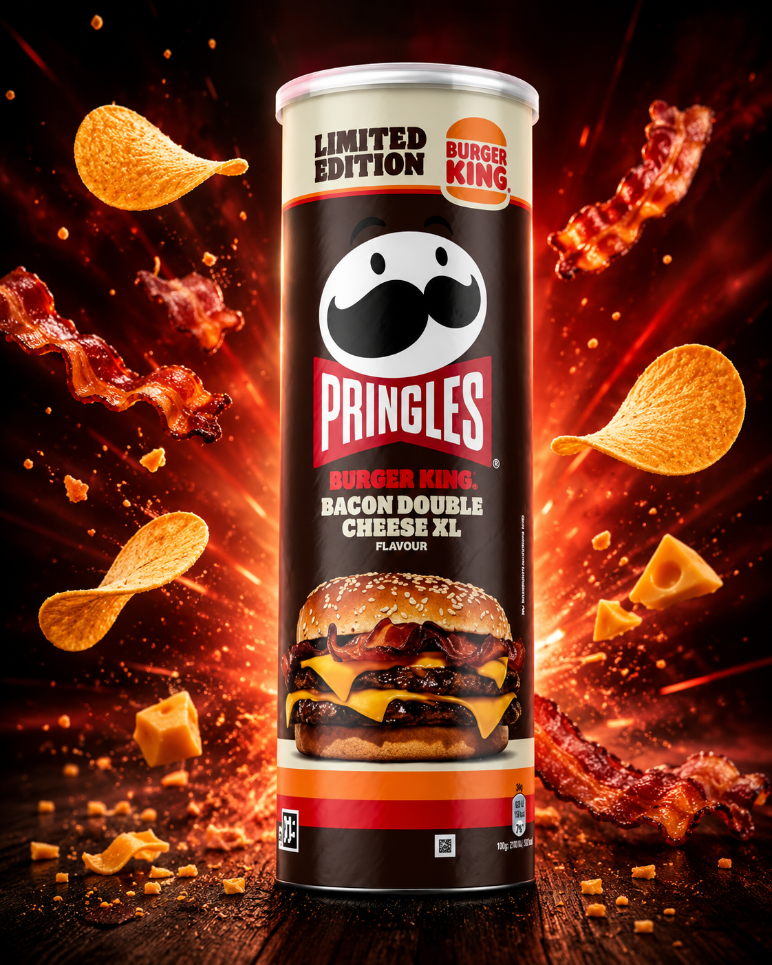 Pringles Burger King Bacon Double Cheese XL Flavor