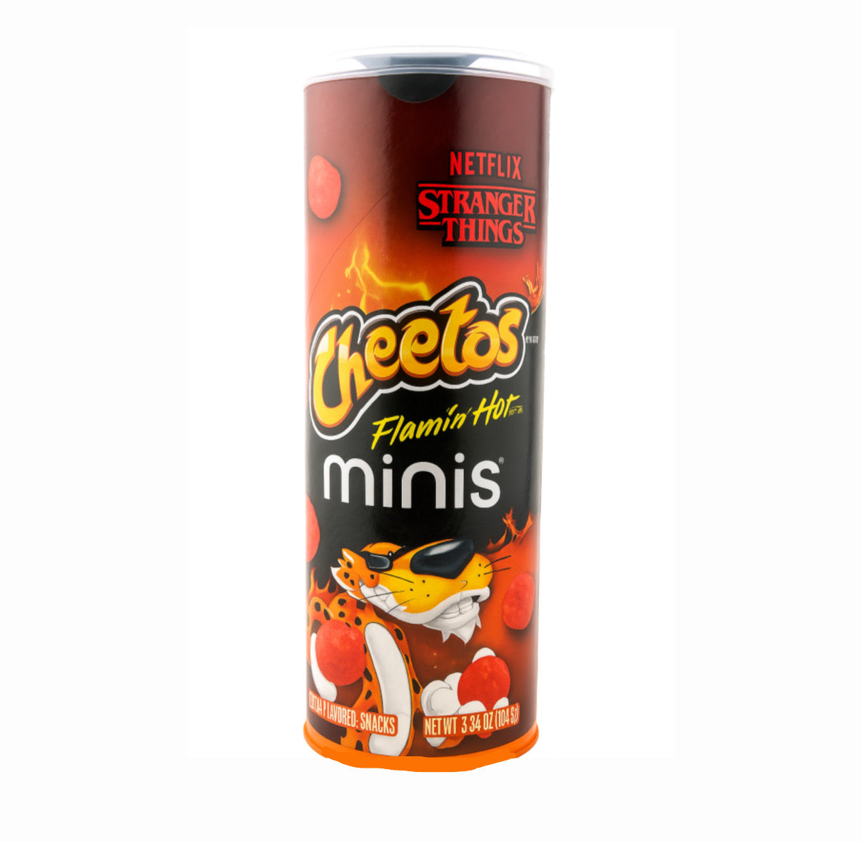 Cheetos minis flamin hot stranger things edition