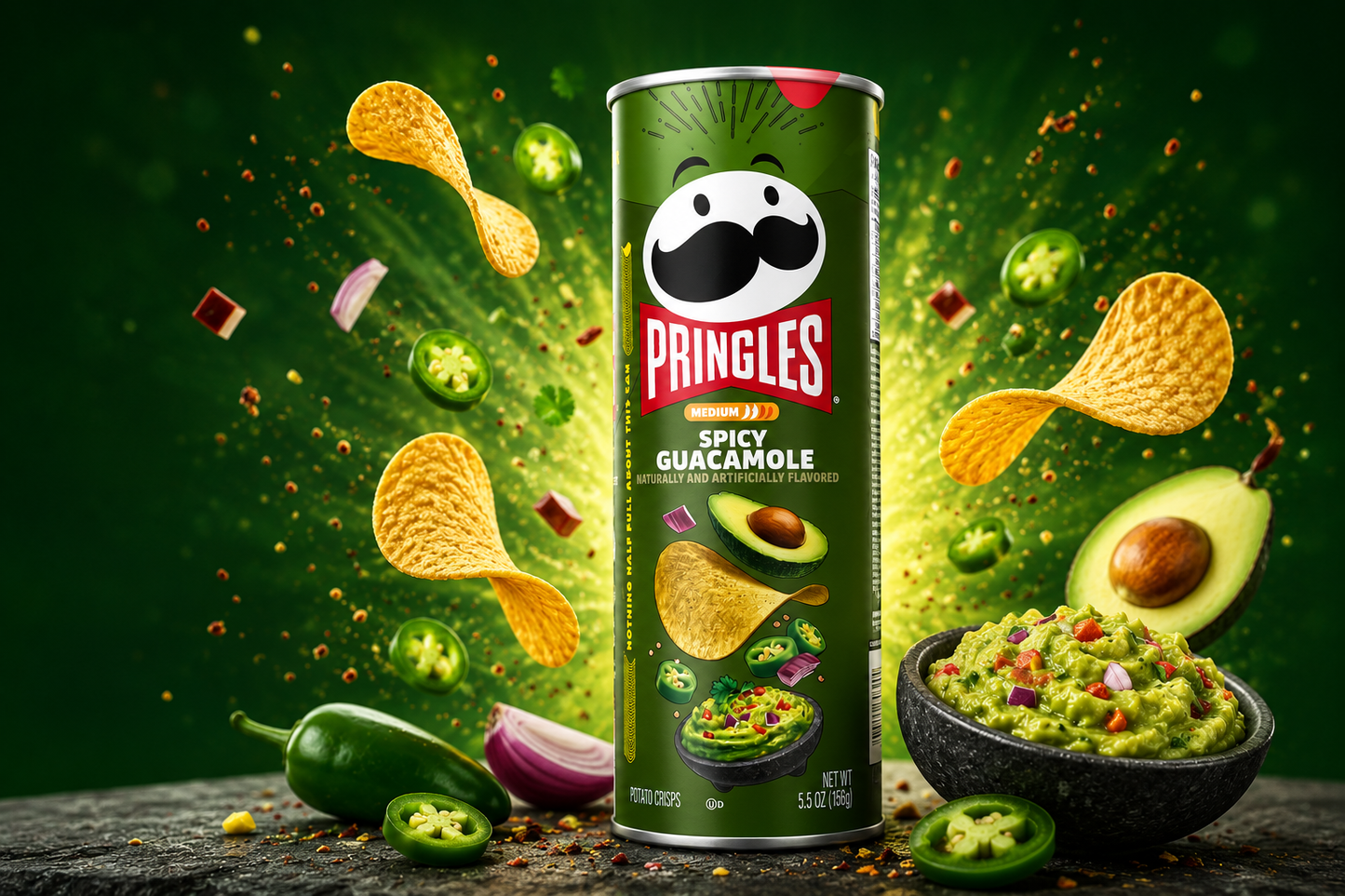 Pringles Spicy Guacamole Flavor