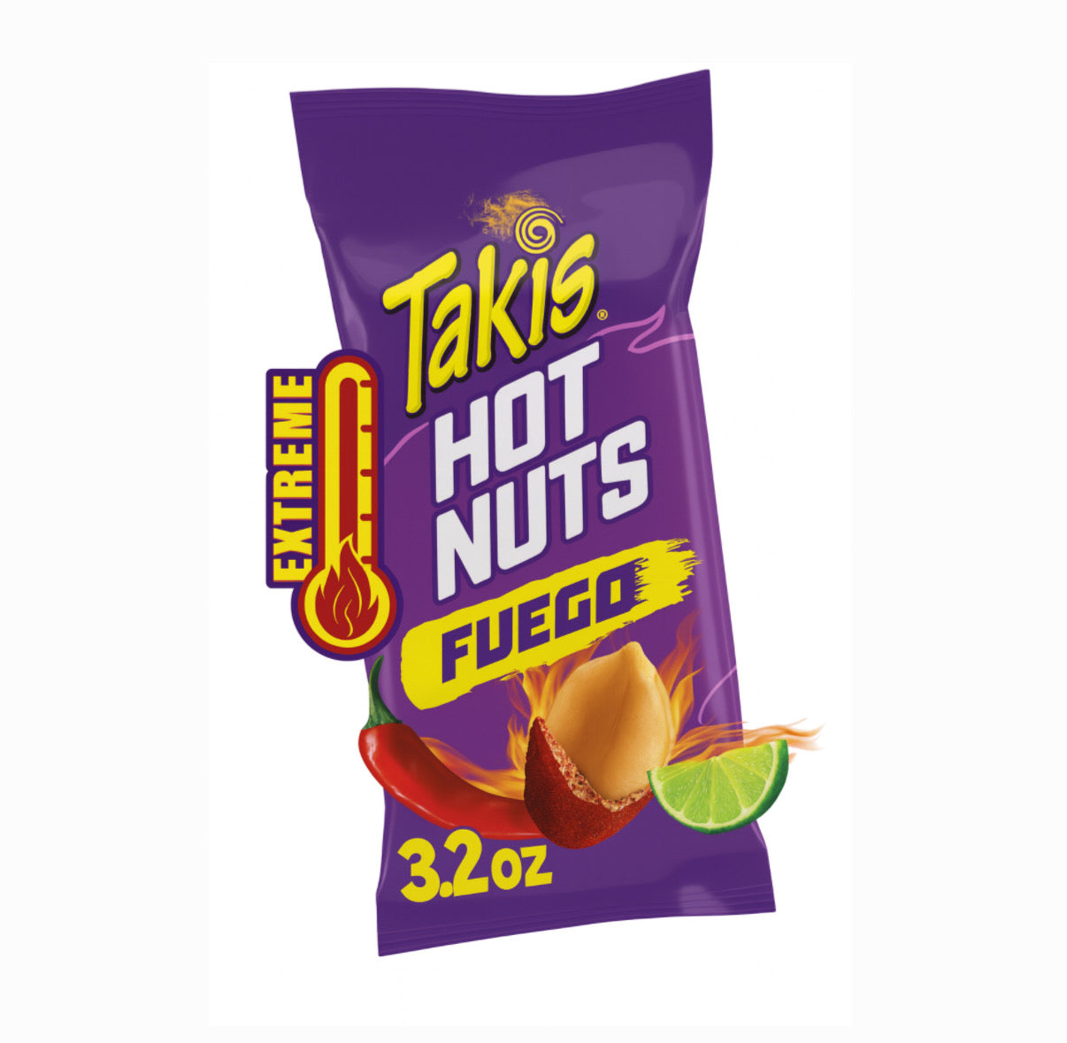 Takis hot nuts fuego