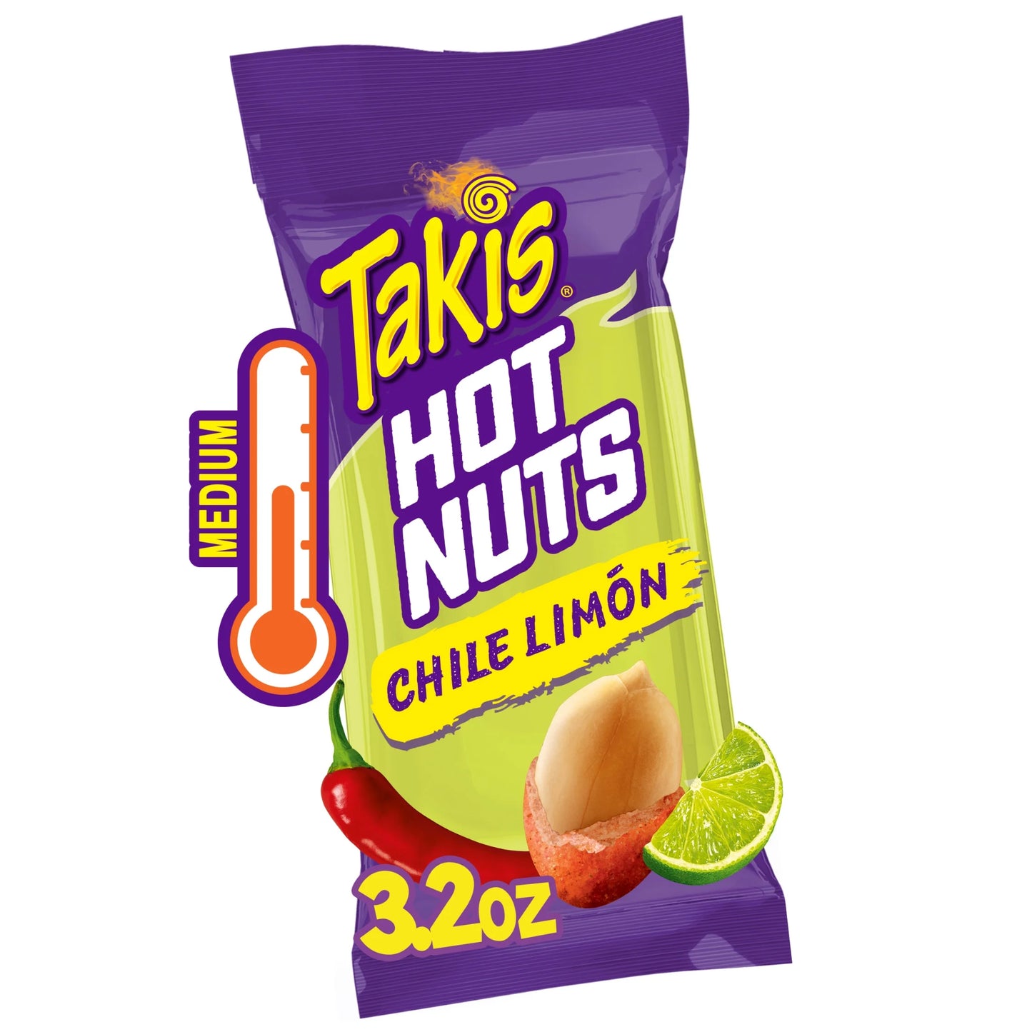 Takis hot nuts chile limon