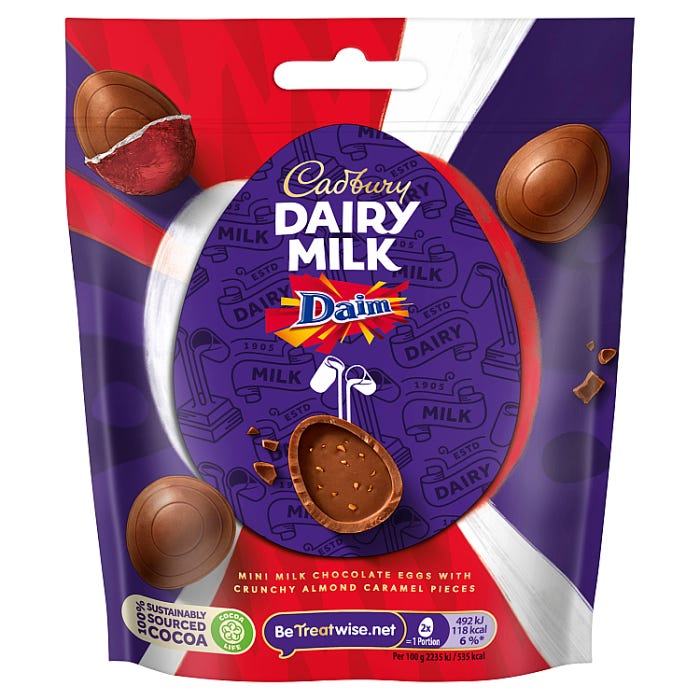 Cadbury Dairy Milk Daim Eggs