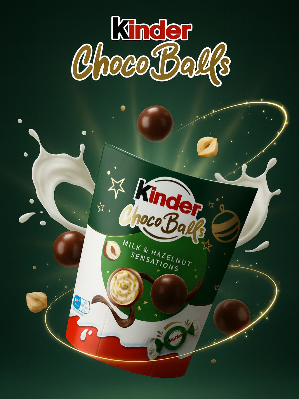 Kinder choco balls hazelnut