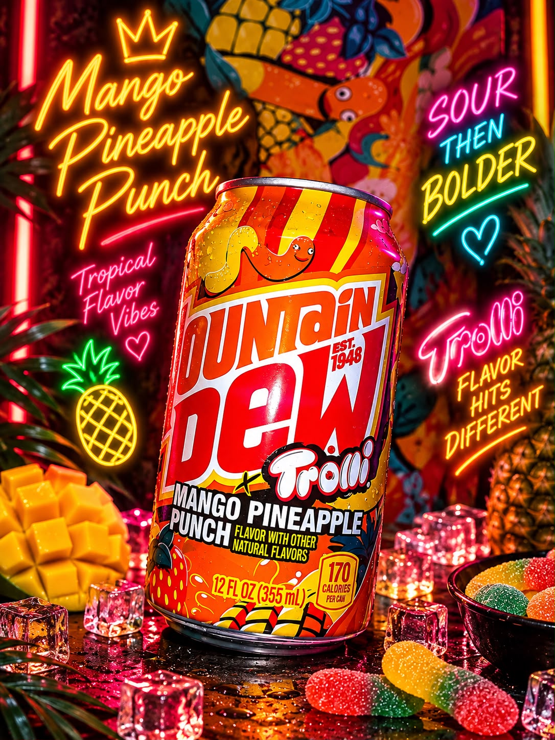 Mountain Dew Trolli “Mango & pineapple Punch”