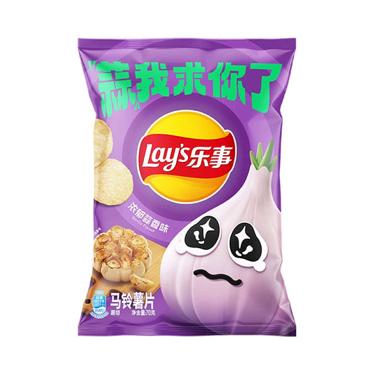 Lays rich garlic