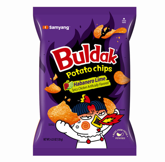 Buldak potato chips habanero lime 120g