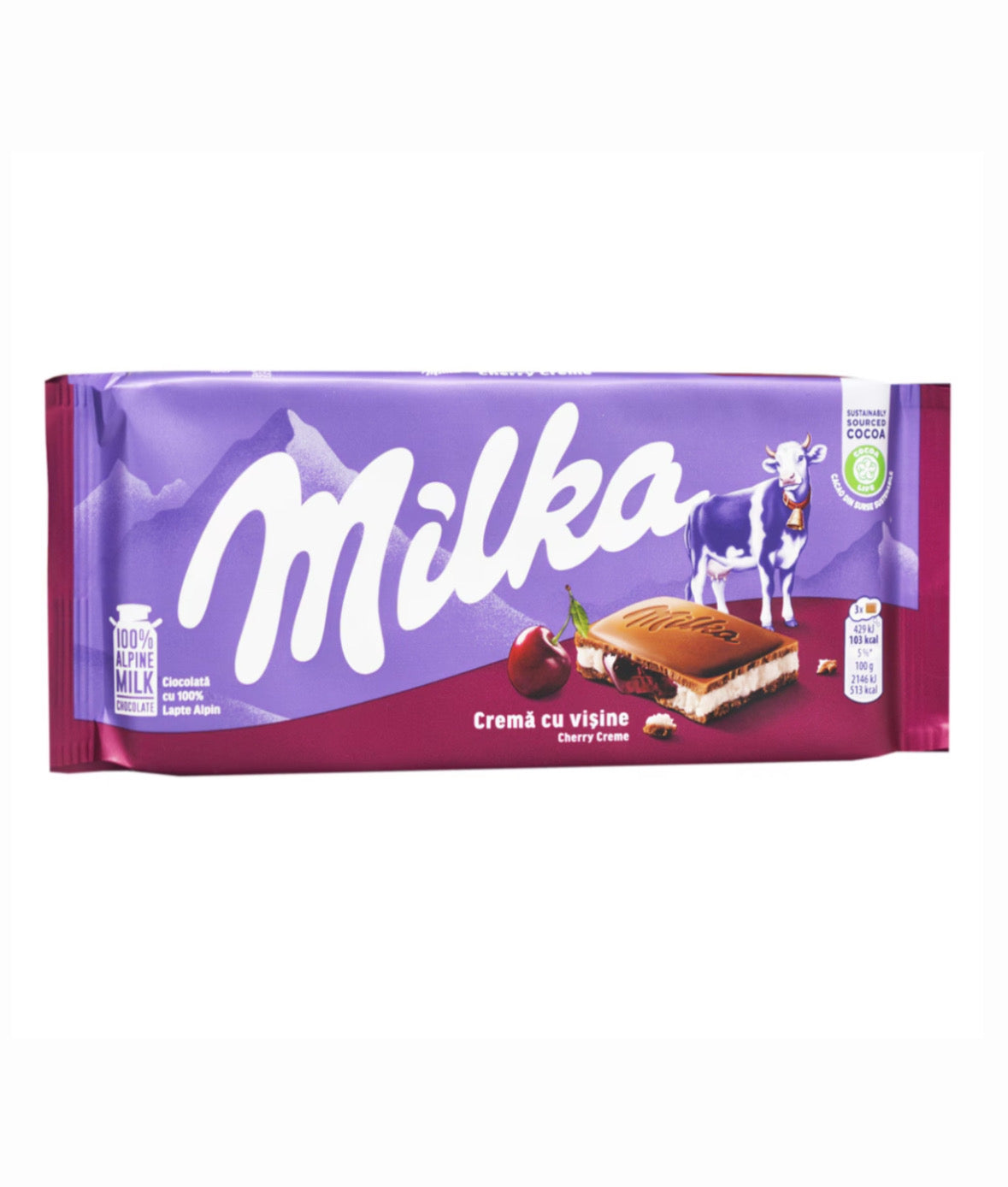 Milka cherry cream