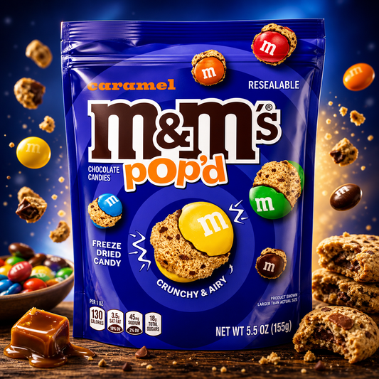 Caramel M&M’S Pop’d Freeze Dried Candy