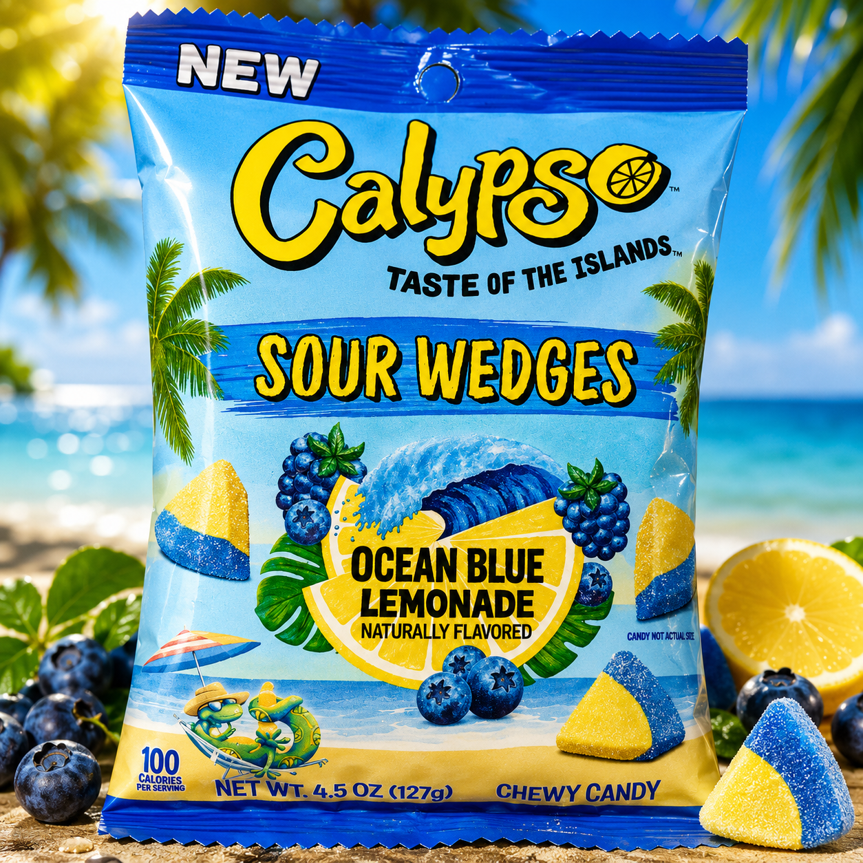 Calepso Sour Wedges “Ocean Blue Lemonade”