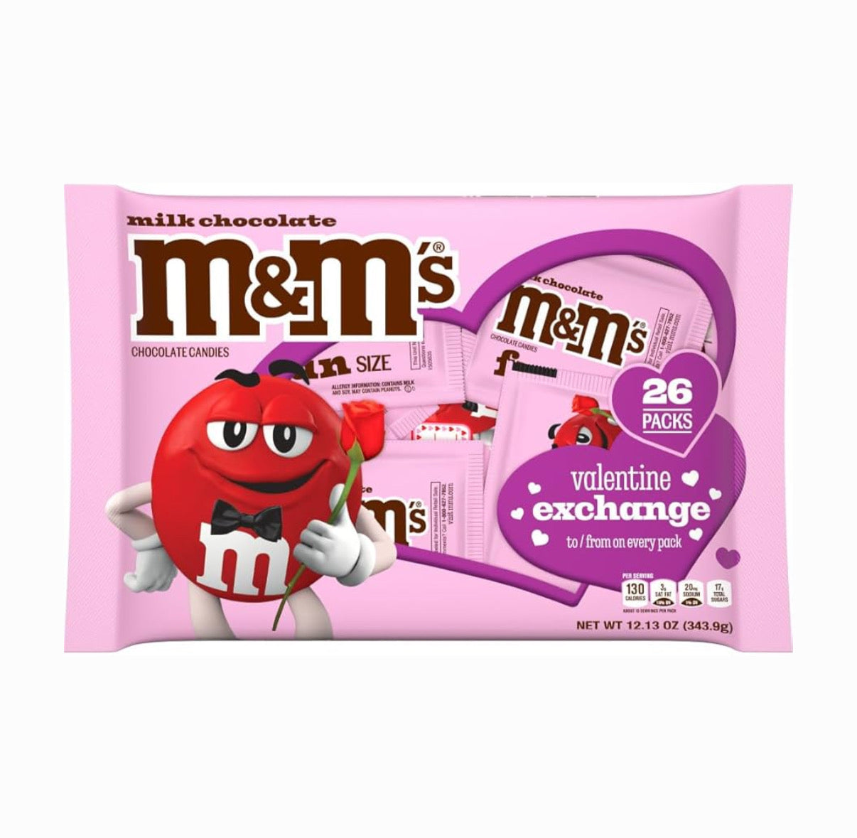 M&ms valantines day ( 26 packs )