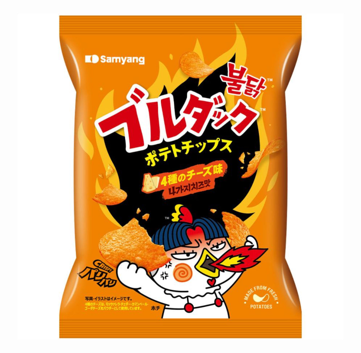 Bulldak chips 4 cheese spicy