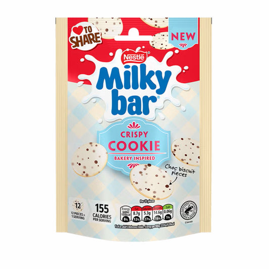 Milky bar crispy cookies
