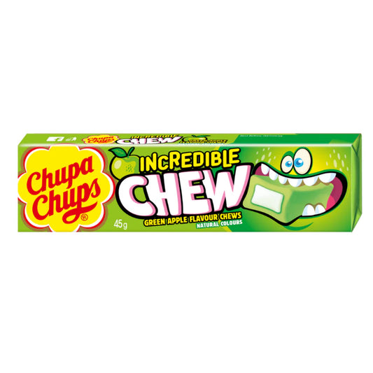 chupa chups incredible chew green apple