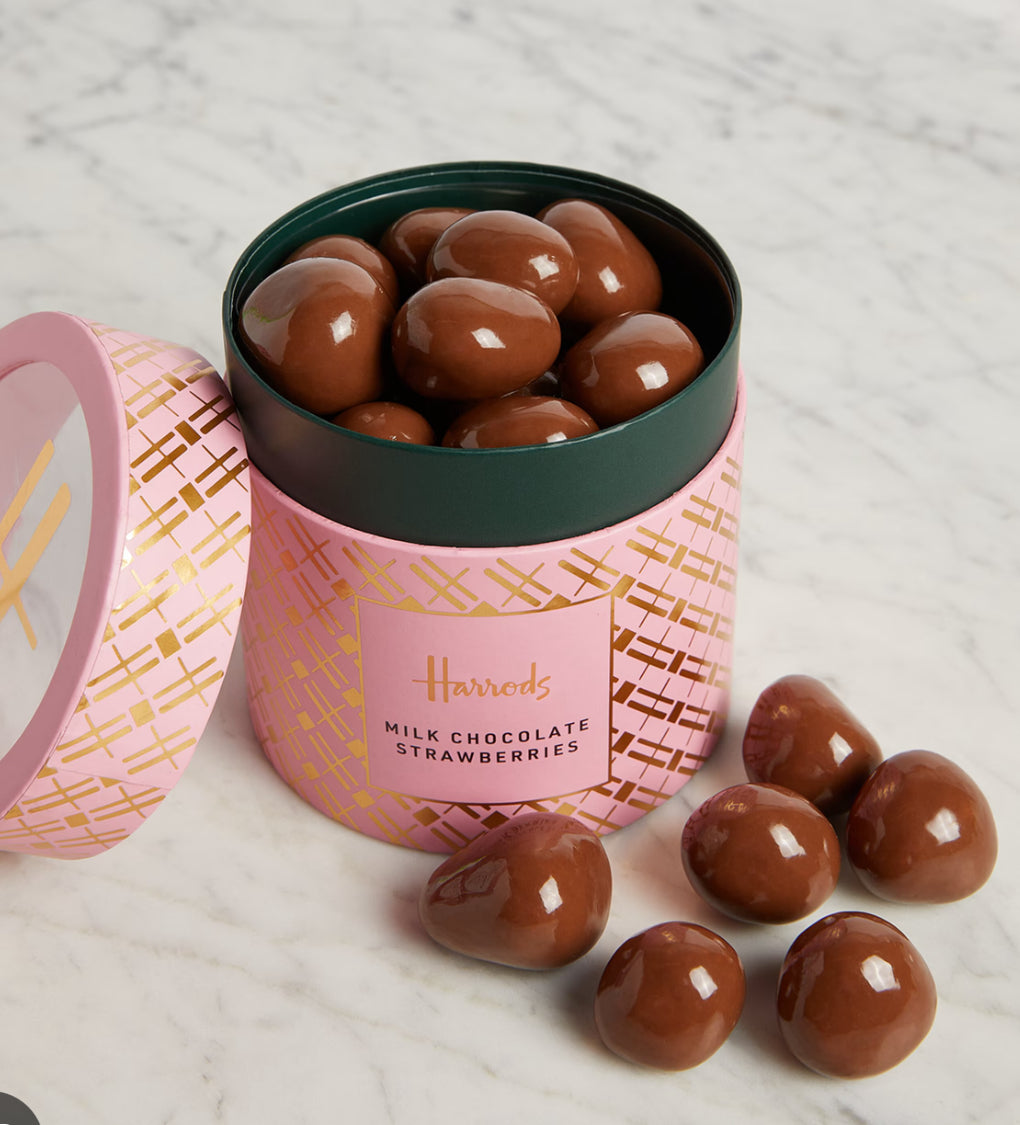 Harrods milk chocolate strawberries
