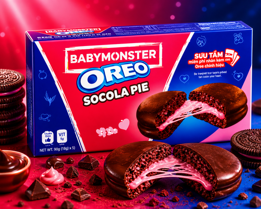Oreo baby monster socola pie strawberry