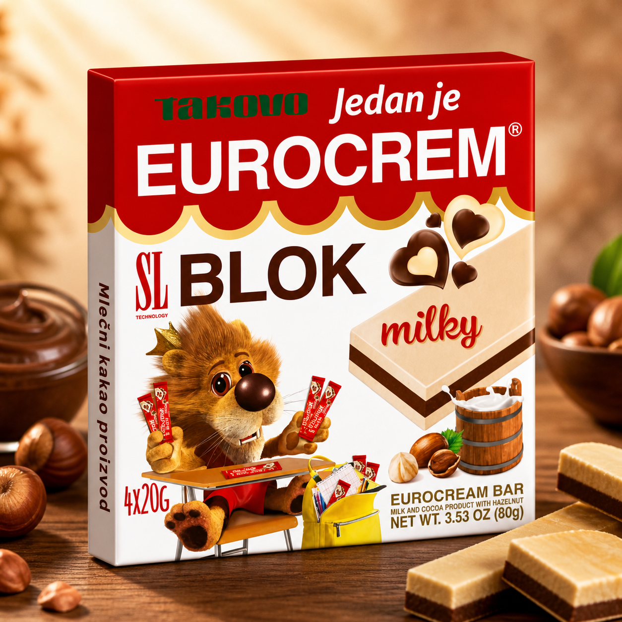 Euro cream SL block