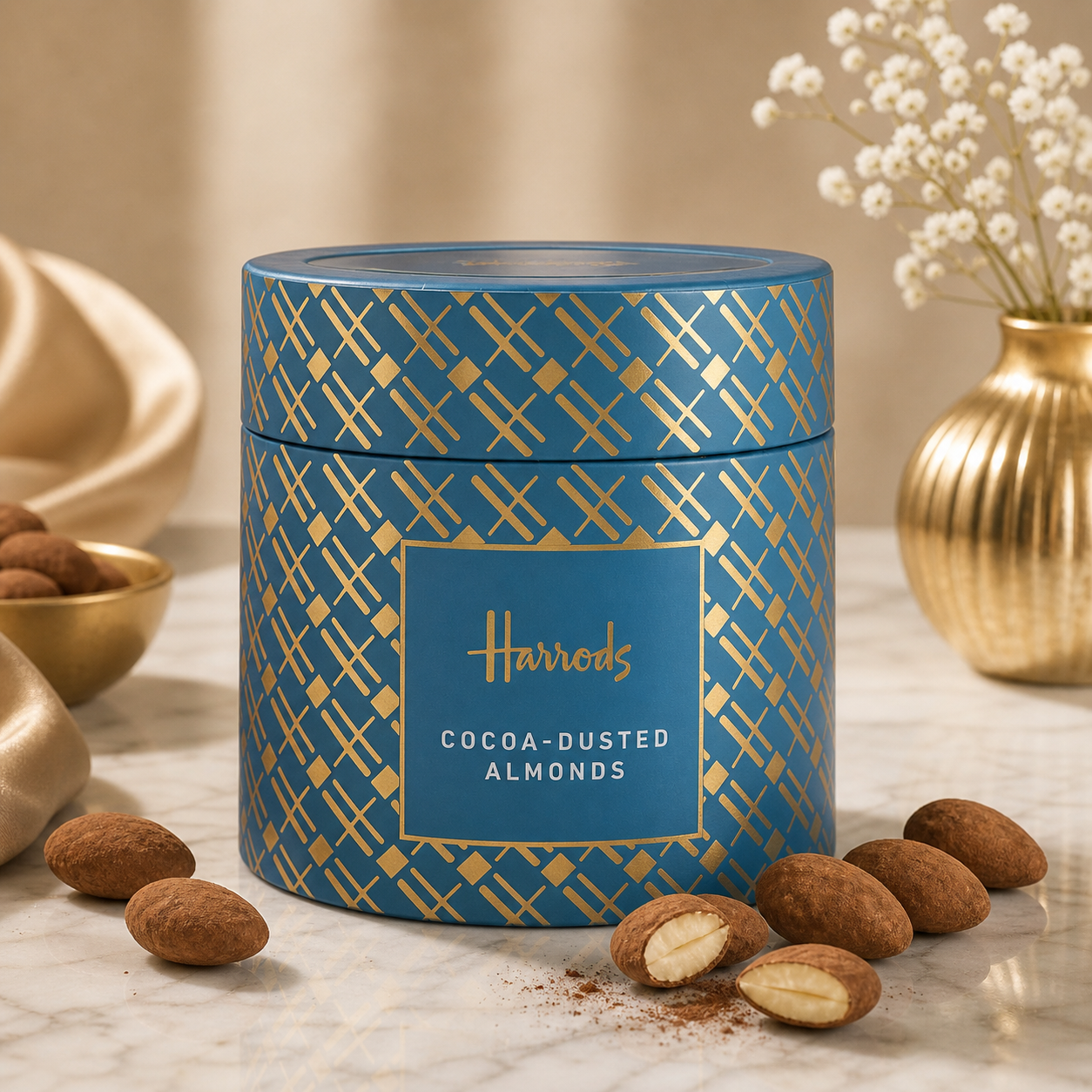 Harrods coca-dusted almonds