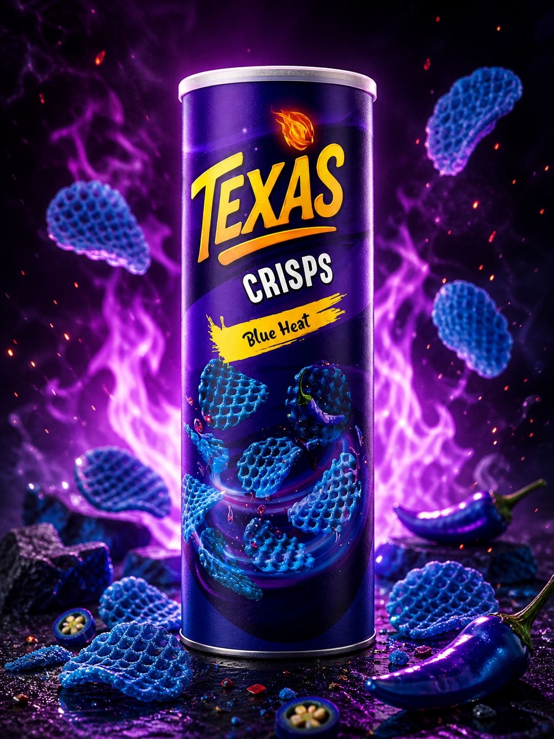Texas Crisps Blue Heat