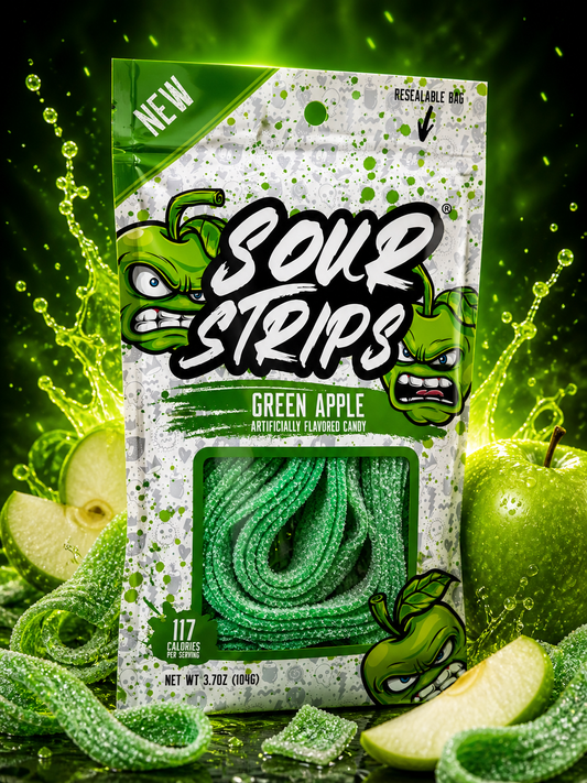 Sour strips green apple