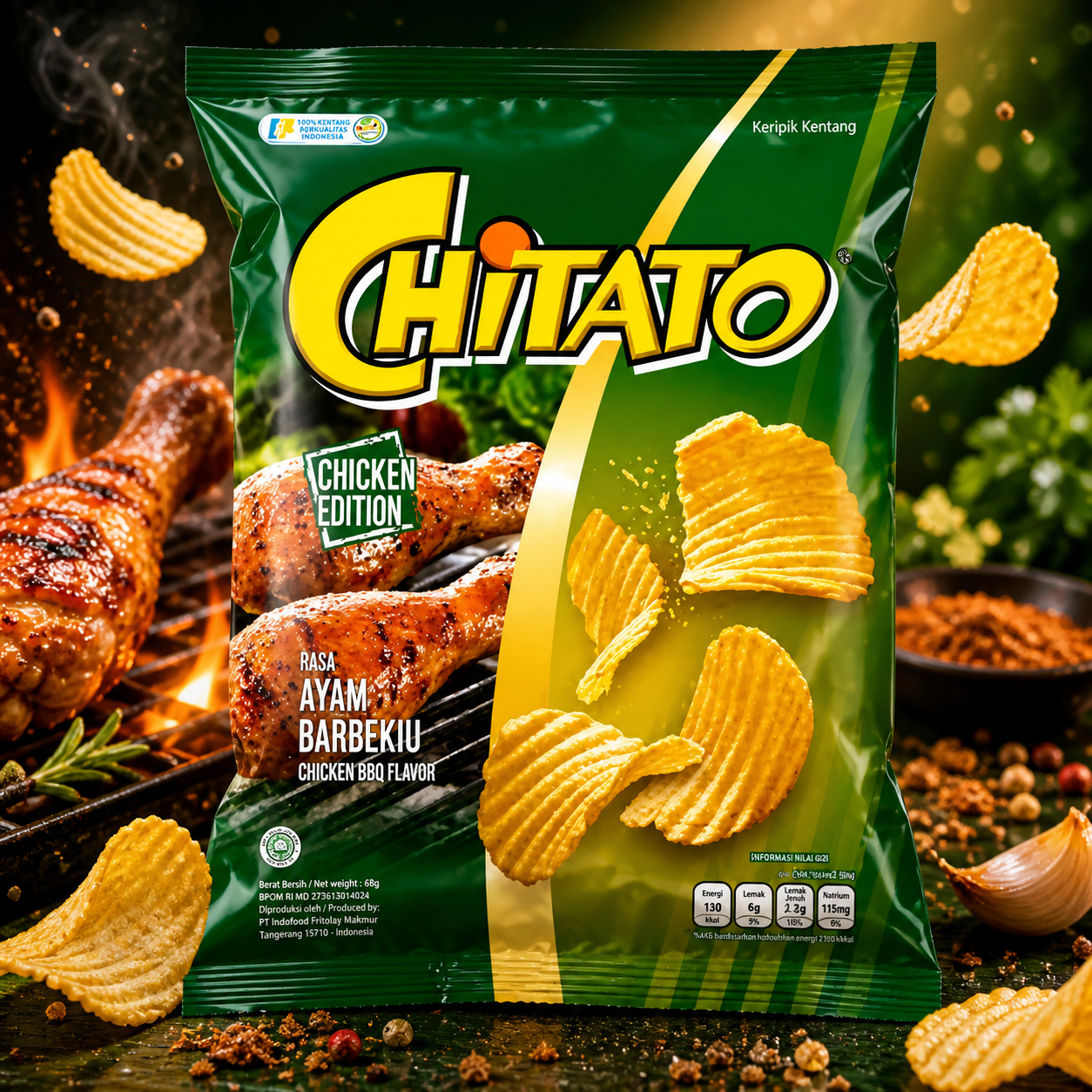 Chitato Potato Chips BBQ Chicken