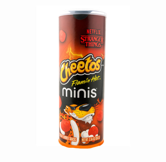 Cheetos minis flamin hot stranger things edition