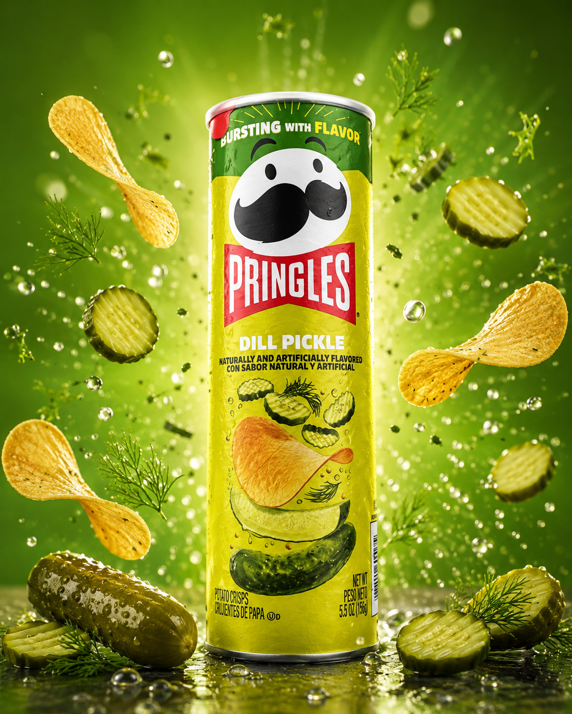 Pringles Dill Pickle Flavor