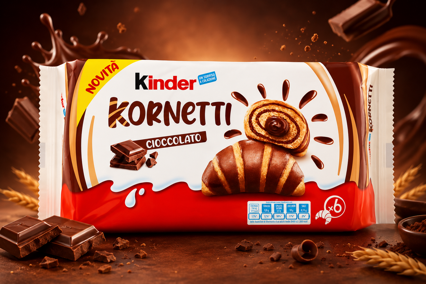Kinder Kornetti Chocolate Flavor