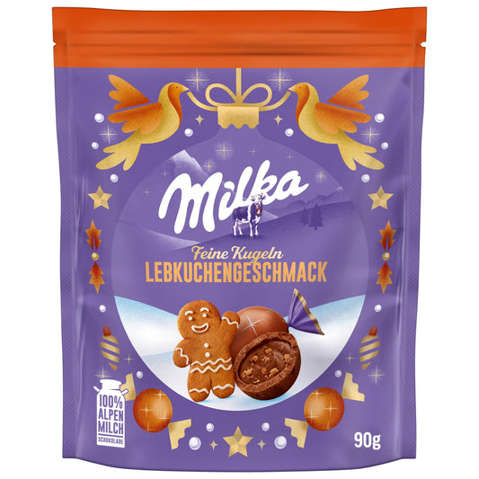 Milka gingerbread balls