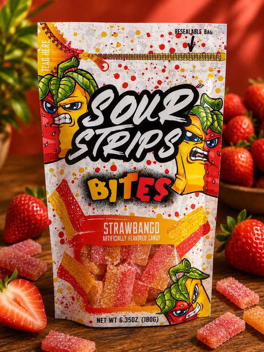 Sour Strips Strawmango