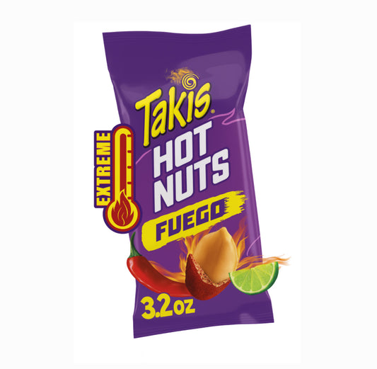 Takis hot nuts fuego