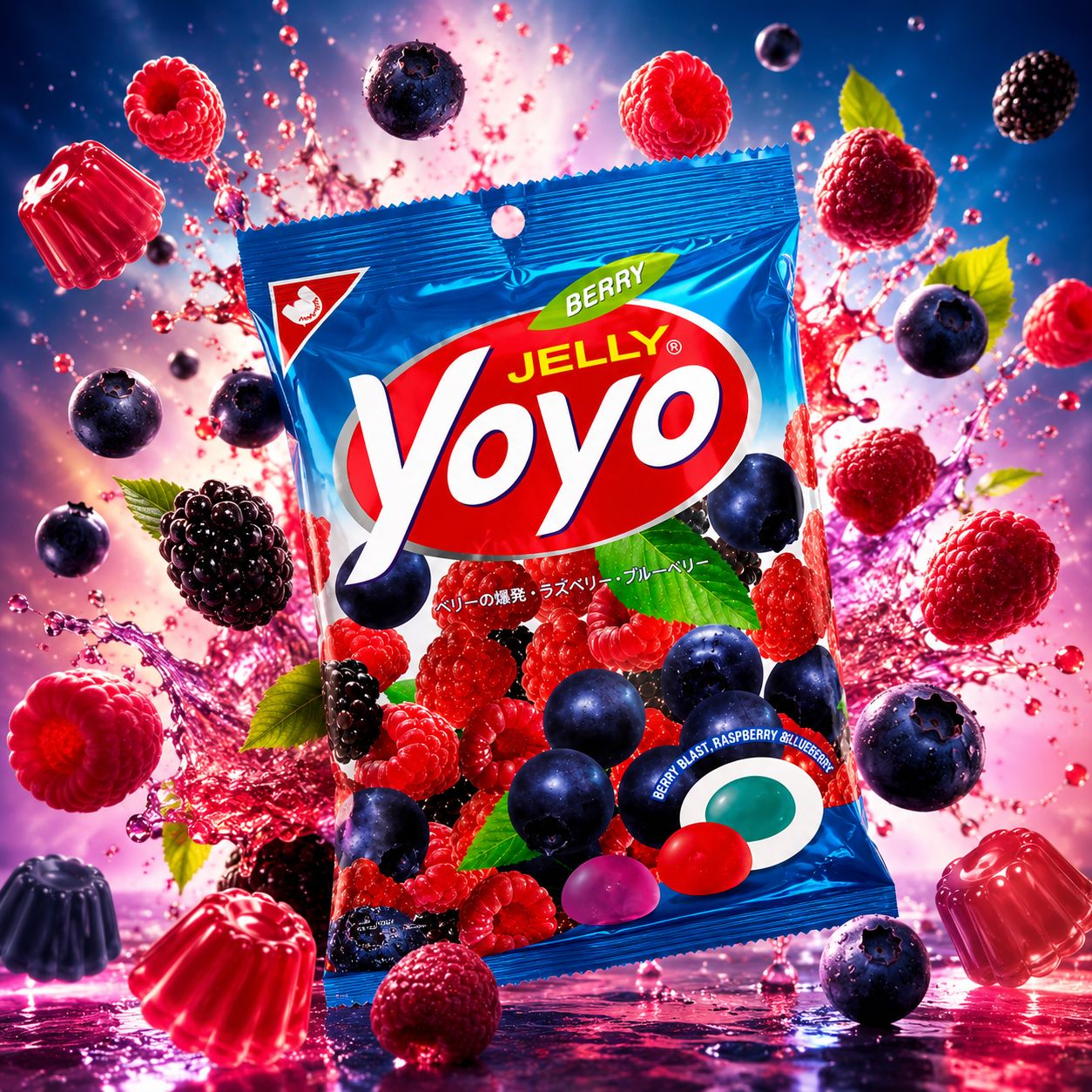 Jelly Yoyo Berry Flavor