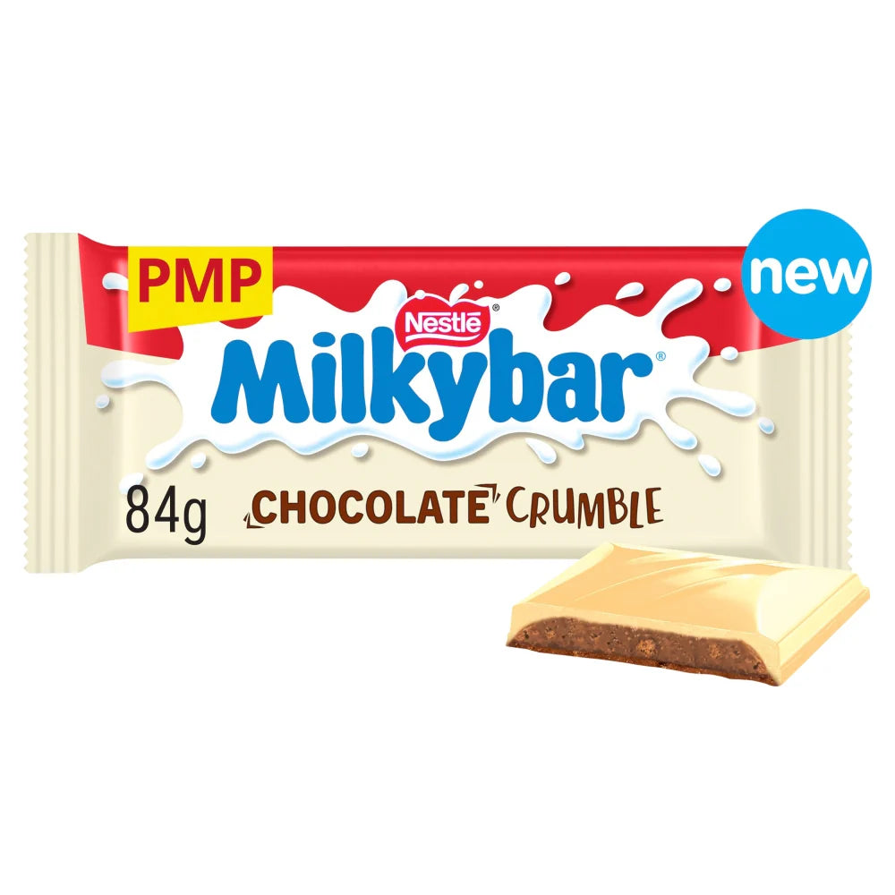 Milkybar chocolate crumble