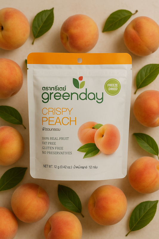 Freeze dried peach