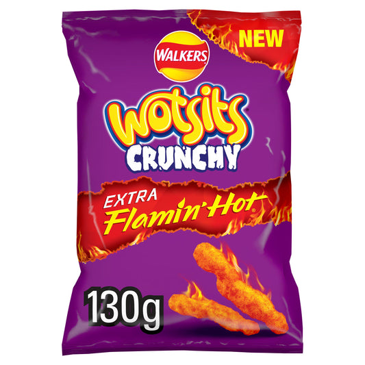 Walkers wotsits crunchy extra flamin hot