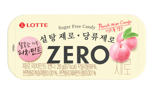 Lotte sugar free candy peach flavor