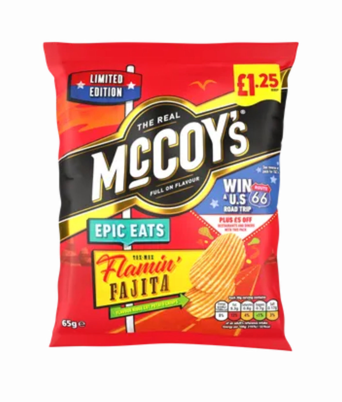 Mccoys flamin fajita 25g