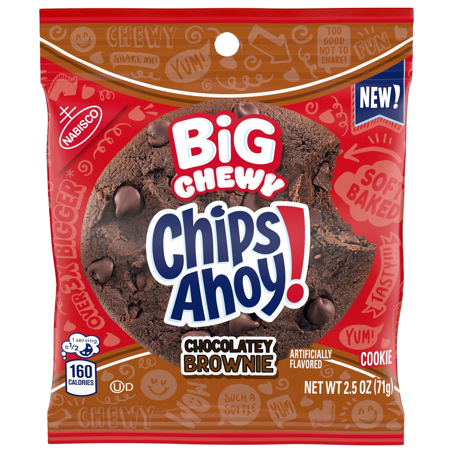 Big chewy chips ahoy chocolate brownie