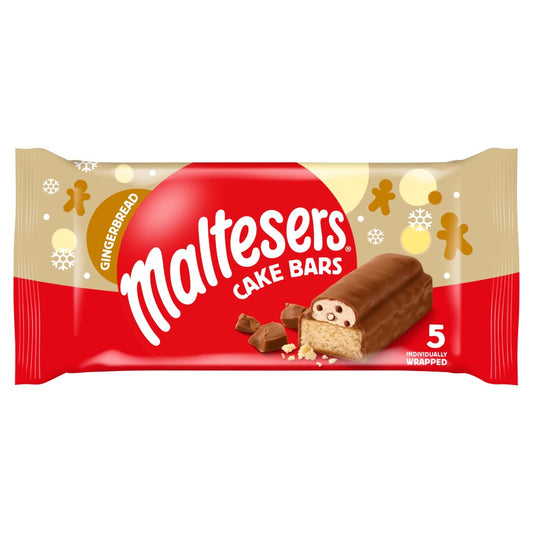 Maltesers cake bars gingerbread